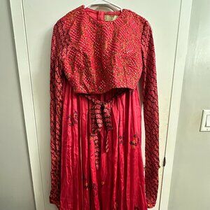 Vibrant Pink Embellished Lehenga